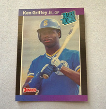 Donruss 1989 Rated Rookie Ken Griffey Jr #33 Seattle Mariners *Denotes Back picture
