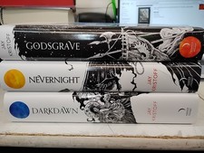 SIGNED Godsgrave Trilogy - Jay Kristoff - UK Illumicrate HCDJ LOT OF 3 picture