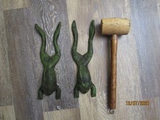 Vintage Carnival Flip Frogs & Rubber Mallet picture