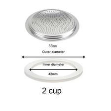 Replacement Gasket Seal for Coffee Espresso Moka Stove Pot Top Silicone Rubber picture