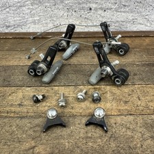 Vintage Dia-Compe 987 Cantilever Brakes Set Black F/R MTB Bike Pads 90s picture