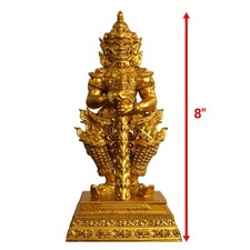 Golden Thao Wessuwan Gold Giant God Sacred Thai Amulet 8