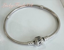 Authentic Pandora Bracelet Barrel Clasp 8.3” Pandora Moments Bracelet picture