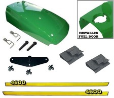 New Upper Hood with Assembled Fuel Door /Catch /Clips Fits John Deere 4600 picture
