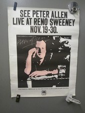 Vintage Peter Allen concert posters 1979 1980 NYC reno sweeney (4) diff. SAVOY picture