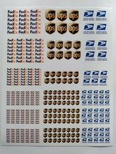  1/64 for hot wheels waterslide decals fedex ups usps MADE IN THE USA picture