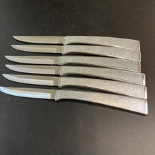 Vtg Carvel Hall Steak Knives Stainless Steel USA Made Set of 6 Piece MCM 7.75