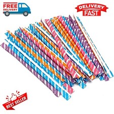 120+ PIXY SILLY STIX CANDY - SWEET & SOUR SUGAR FILLED STRAWS, ASSORTED FLAVORS picture
