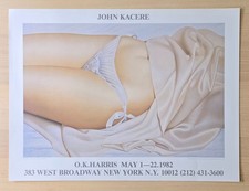 Original John Kacere Exhibition poster New York 1982 