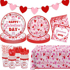 AIBIIN 194 Pcs Galentines Day Party Plates Set Happy Galentine's Day Tableware S picture