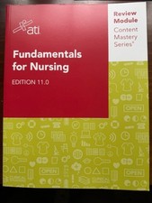 ATI Fundamentals for Nursing Book, Content Mastery Series Review Module Ed 11.0 picture