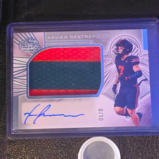 Leaf 2025 Trinity Xavier Restrepo Miami Hurricanes Platinum Auto MEM 6/10 picture