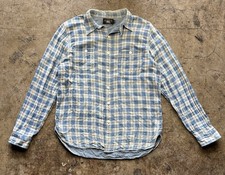 RRL Double RL Ralph Lauren Plaid Button-Down Shirt Vintage Men's Size L picture