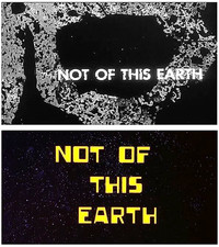 NOT OF THIS EARTH 1957 / NOT OF THIS EARTH 1988 widescreen Region 0 dvd -r NTSC picture