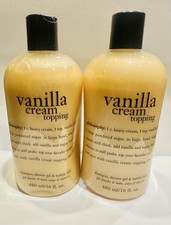 NEW SEALED PHILOSOPHY VANILLA CREAM SHAMPOO SHOWER GEL BUBBLE BATH 32 OZ (2X16) picture