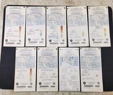 Vintage World Aeronautical Charts Lot Of 9  2003 & 2004 picture