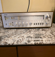 Yamaha CR-600 Natural Sound Vintage Stereo Receiver Silver Face Wood Case AM/FM picture