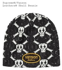 Supreme x Vanson Leathers Skull Beanie Black OSFM Unisex CONFIRMED ORDER  ✅️  picture
