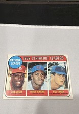 1969 Topps - League Leaders Bob Gibson, Fergie Jenkins, Bill Singer #12 picture