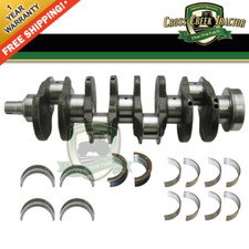 CRANKSHAFT07 Crankshaft & AT21139/RE27352 Bearing Kit For John Deere Tractors picture