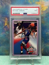 1993-94 Fleer All-Stars Michael Jordan #5 PSA 9 MINT Bulls HOF Insert picture