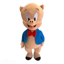 Porky Pig Plush Toy Looney Tunes Cartoon Character 8 inch New with Tag picture