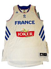 France National Basketball Jersey–Adidas–FFBB–JOKER Sponsor–Small–2014 Productio picture