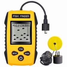 328FT Portable Fish Finder Depth Echo Sonar Alarm Sensor Transducer Fishfinder picture