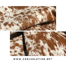 Cowhide Leather Sheets, Brown Salt and Pepper, Hair on Hide , Cut to size picture