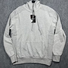 DNINE Reserve Premium Quality Grey Hoodie Pullover Sweatshirt Mens Size XL NWT picture