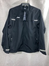 Asics Los Angeles Marathon Reflective Windbreaker Jacket Men’s Size M Black New picture
