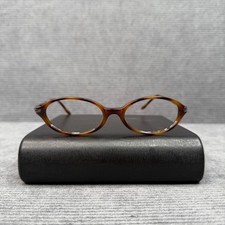 Celine Paris Oval Tortoiseshell Y2K Eyeglasses Brown Silver Frames SC1322 010 picture