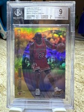 1998-99 TOPPS FINEST REFRACTORS MICHAEL JORDAN / Eddie Jones M20 BGS 9 MINT picture