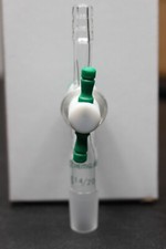 New Chemglass Flow Control Adapter 2 mm Stopcock 14/20 Inner Joint CG-1029-14 picture