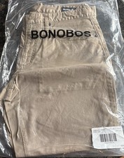 Bonobos Lightweight Travel Jeans Slim Fit Sand Tan Khaki 33x30 New R195- picture