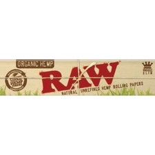 10x RAW Organic King Size Slim Papers Rolling Smoking Accessory Natural Lot New picture