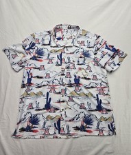 Tellum Chop Arizona Wildcats Shirt Button Up Mens XXL NCAA Hawaiian Camp picture