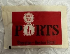 Vintage Kon Tiki Sheraton Boston Hotel Sugar Packet Advertising Collectible RARE picture