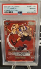 2025 DBS FW  SB01 MASTER ROSHI ALTERNATE ART MANGA BOOSTER 01 #SB01-050 PSA 10 picture