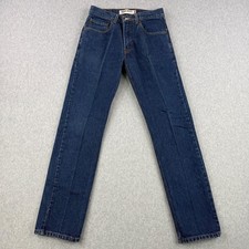 Vintage Levis Jeans Mens 31x34 Blue 505 Dark Wash Y2K 2008 Straight Leg Denim picture
