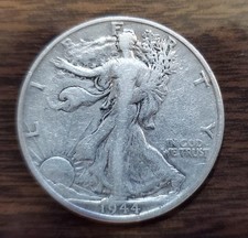 1944-S Walking Liberty Half Dollar 90% Silver Coin Circulated picture