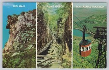 c.1970s Franconia Notch White Mountains New Hampshire Postcard Multiview picture