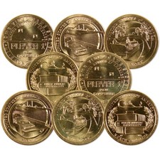 2021 P&D American Innovation Dollar 8 Coin Set Uncirculated Mint State picture