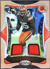 Myles Garrett 2021 Panini Certified #5 Certified Gamers Mirror Bronze #/199 picture