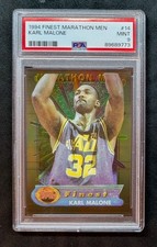 Karl Malone 1994 Topps Finest MARATHON MAN #14 Utah Jazz PSA 9  picture
