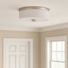 Progress Lighting Weaver LED Flush Mount Ceiling Light Nickel P3610-LED picture