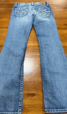 BKE Stella Slim Boot Jeans Women’s 25 Med Wash Stretch Low Rise 31 1/2 Inseam picture