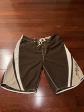 Billabong Andy Irons Men's Vintage Board Shorts Brown Size 34 Surf picture