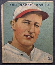 1933 Goudey Set Break Goose Goslin #110 HOF Washington Senators picture