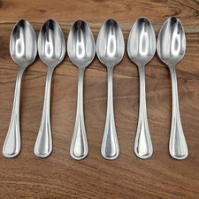 Set Of 6 Wallace Rockport Soup Spoons 18/10 Stainless Steel picture